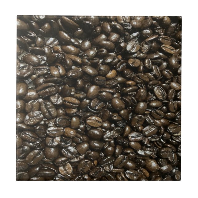 Coffee Beans Ceramic Tile (Front)