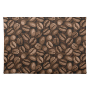 Coffee beans cloth placemat