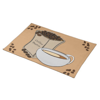 Coffee Beans Coffee Cup Design Placemat
