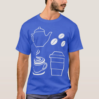 Coffee Beans Coffee Elements Coffee Lover Graphic T-Shirt