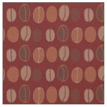 Coffee Beans Cute Cafe Barista Fabric