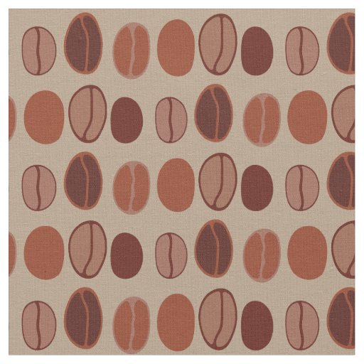 Coffee Beans Cute Cafe Barista Fabric
