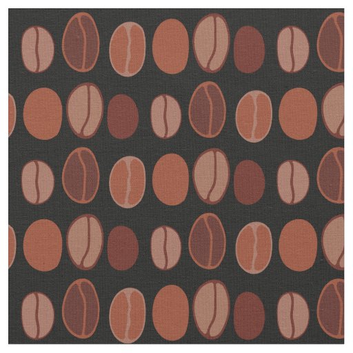 Coffee Beans Cute Cafe Barista Fabric