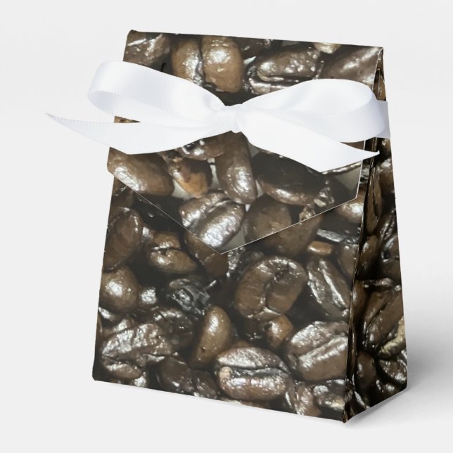 Coffee Beans Favor Boxes (Front Side)