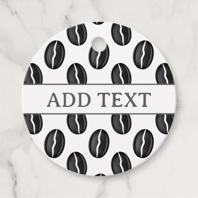 Coffee Beans  Favor Tags (Front)