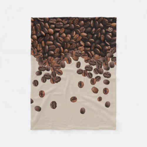 Coffee Beans  Fleece Blanket