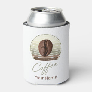 Coffee Beans For Espresso And Retro Barista Can Cooler