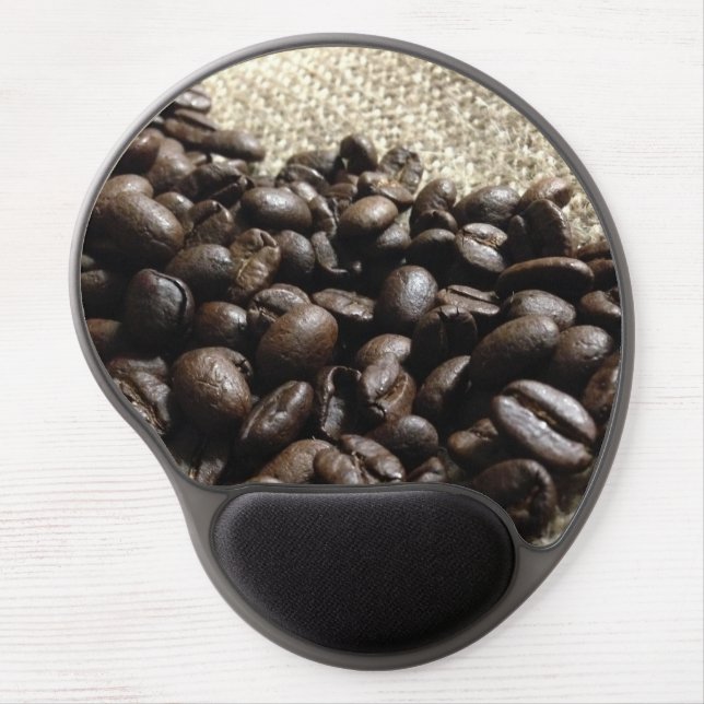 Coffee Beans Gel Mousepad (Front)
