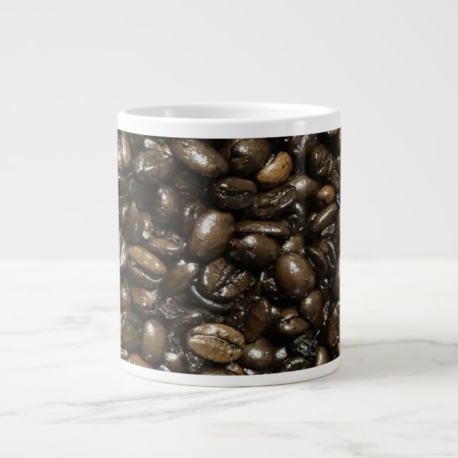 Coffee Beans Giant Coffee Mug (Front)