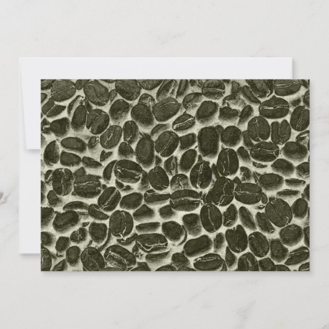 coffee beans invitation (Front)