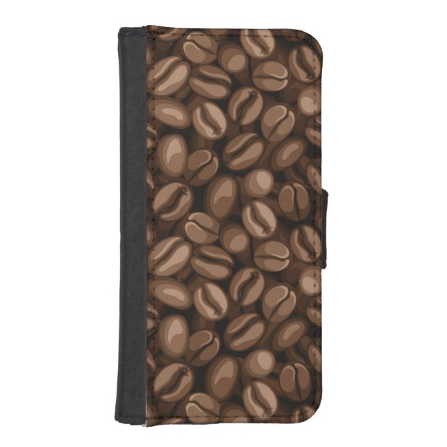 Coffee beans iPhone wallet case (Front)
