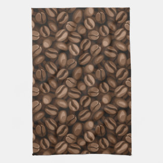Coffee beans kitchen towel