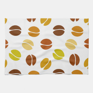 Coffee beans kitchen towel