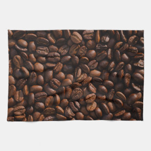 coffee beans kitchen towel