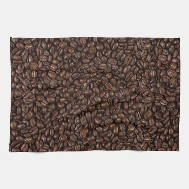 Coffee Beans Kitchen Towel (Horizontal)