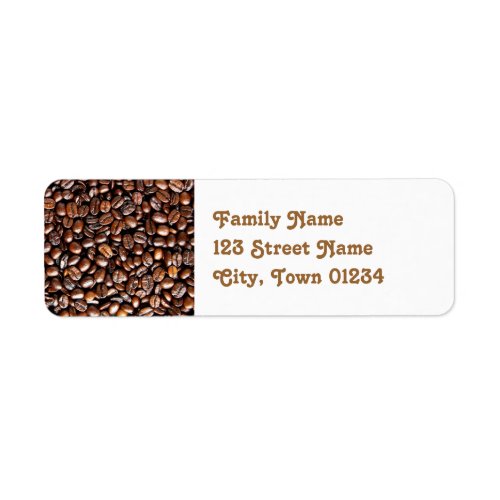 Coffee Beans Label