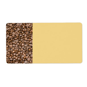 Coffee beans label