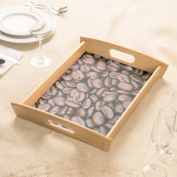 Coffee Beans Large Serving Tray by KitchenShoppe at Zazzle
