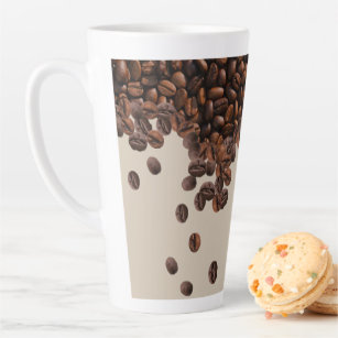 Coffee Beans  Latte Mug