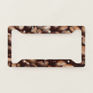 Coffee Beans License Plate Frame