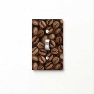 Coffee beans light switch cover