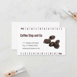 Coffee Beans Loyalty Card