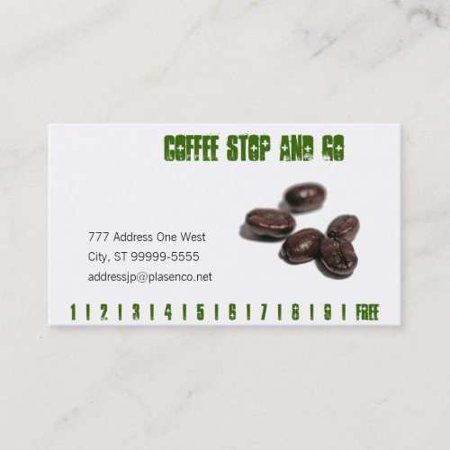 Coffee Beans Business Card