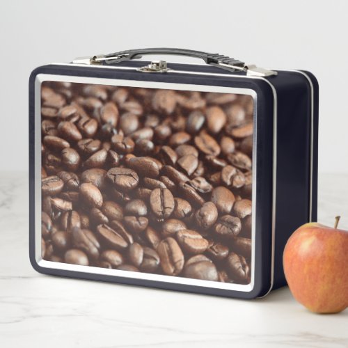 Coffee Beans Metal Lunch Box