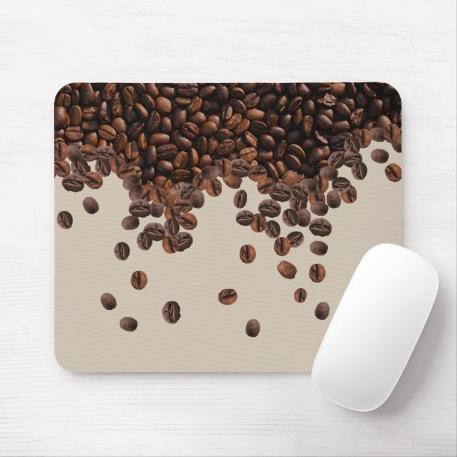Coffee Beans Mouse Pad (With Mouse)