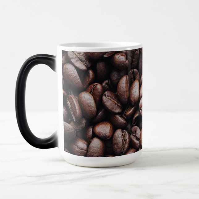 Coffee Beans Mug – Aromatic Brew Graphic Ceramic M (Left)