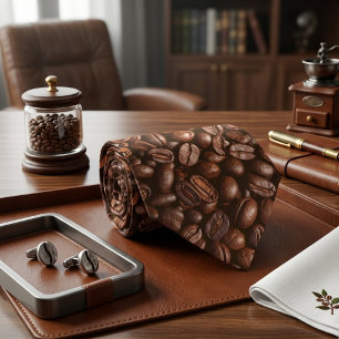 Coffee Beans Neck Tie