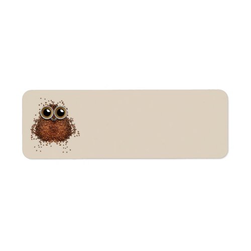 Coffee Beans Owl Address Labels