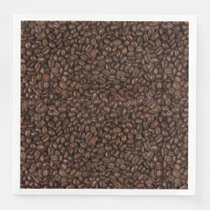 Coffee Beans Paper Dinner Napkins