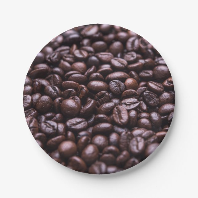 Coffee Beans paper plates (Front)
