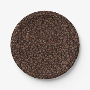 Coffee Beans Paper Plates