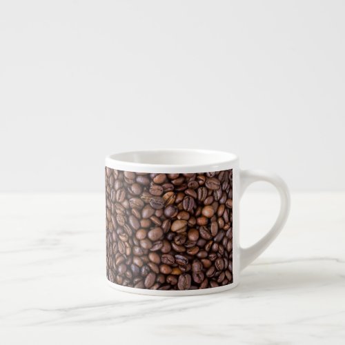 Coffee Beans Pattern Funny Coffee Lovers Espresso Cup