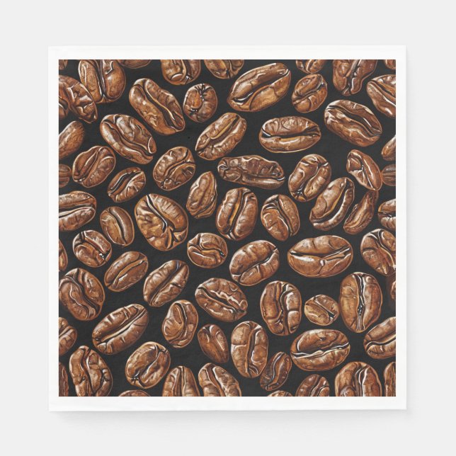 Coffee beans pattern napkins (Front)