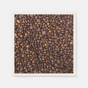 Coffee beans pattern paper napkins