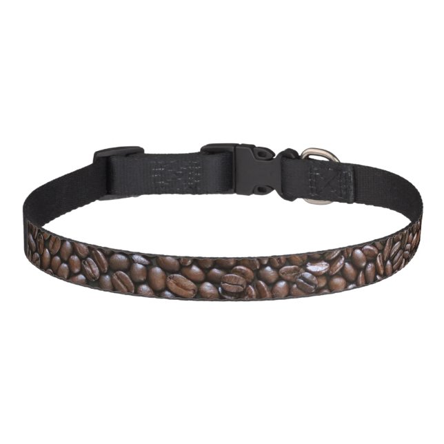 COFFEE BEANS PATTERN PET COLLAR (Front)