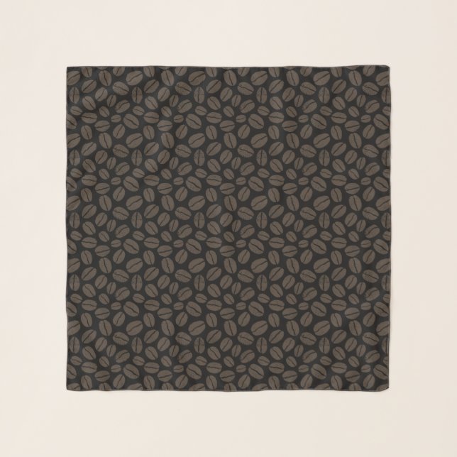 Coffee Beans Pattern Scarf (Front)