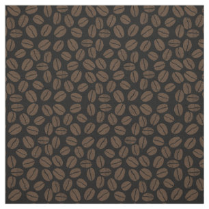 Coffee Beans Patterned Fabric