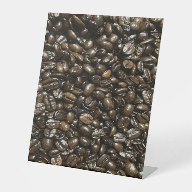 Coffee Beans Pedestal Sign (Front)