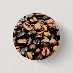 Coffee Beans Photography Pinback Button