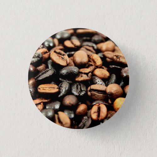 Coffee Beans Photography Pinback Button
