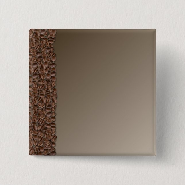 Coffee Beans Pinback Button (Front)