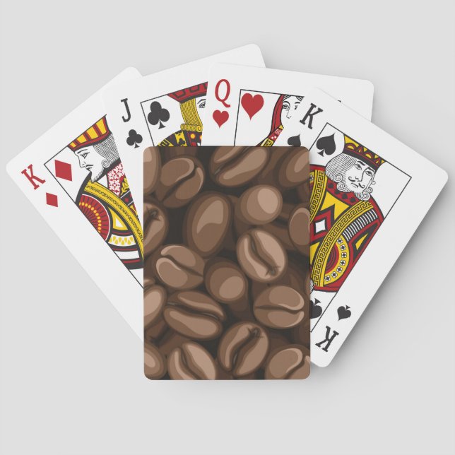 Coffee beans poker cards (Back)