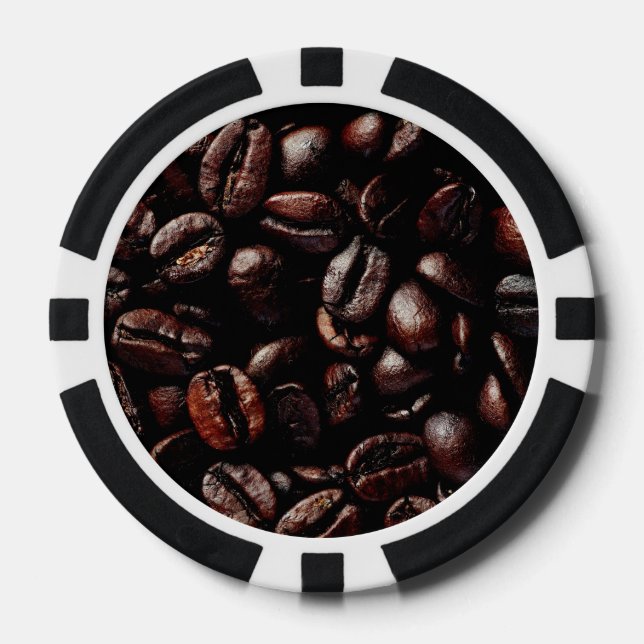 Coffee beans poker chips (Front)
