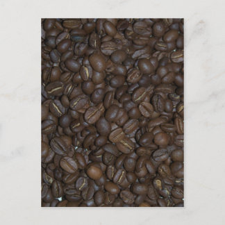 Coffee beans postcard