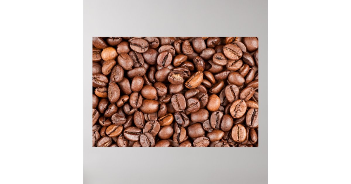 Coffee beans poster | Zazzle