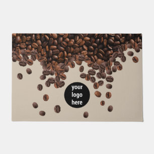 Coffee Beans Professional Business Logo Doormat